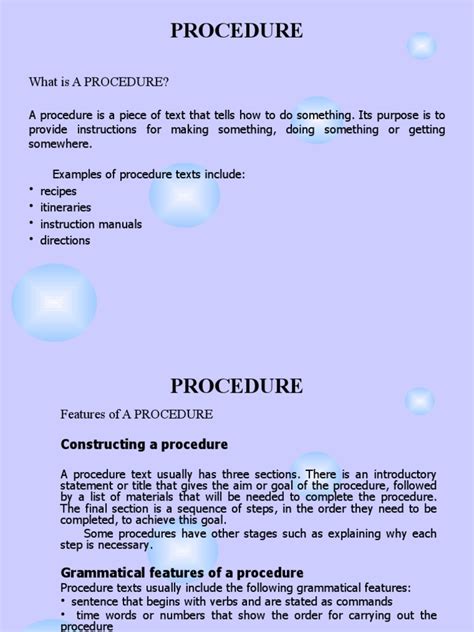 What Is a Procedure 的图像结果
