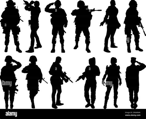 Soldier silhouette usa flag Black and White Stock Photos & Images - Alamy