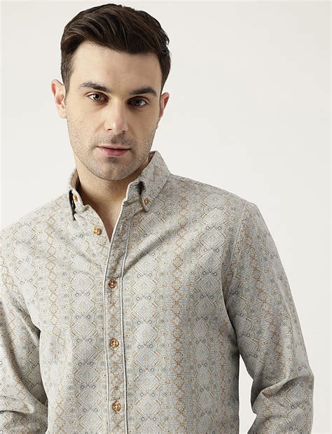 Buy Cotton Relaxed Fit Printed Shirt at Marks & Spencer