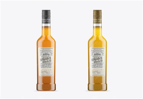 Premium PSD | Liquor bottle mockup