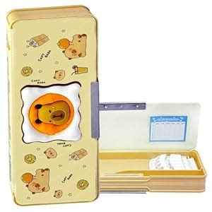 FunBlast Capybara Magnetic Double Compartment Pencil Box – Cute ...