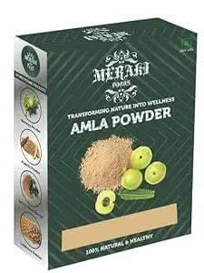 Meraki Foods Amla Powder, 200g, Natural Vitamin C Supplement for Hair ...