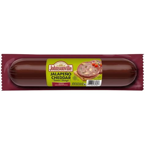 Amazon.com: Johnsonville Jalapeno Cheddar Summer Sausage 1/20oz, Good ...