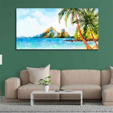 Premium Canvas Wall Painting of Beautiful Beach Scenery – Decor Mantra