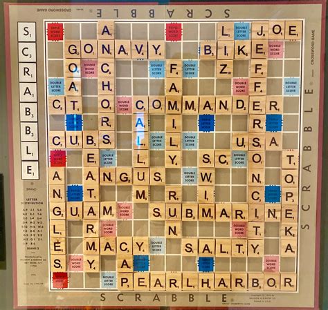 PERSONALIZED SCRABBLE BOARD (framed) - Using Your Own Words! - Etsy