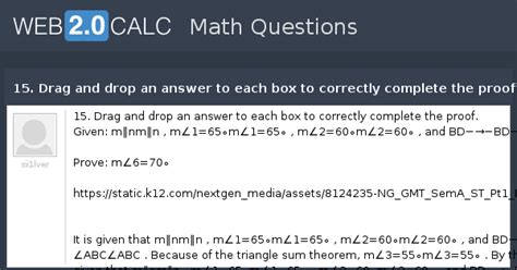 View question - 15. Drag and drop an answer to each box to correctly ...