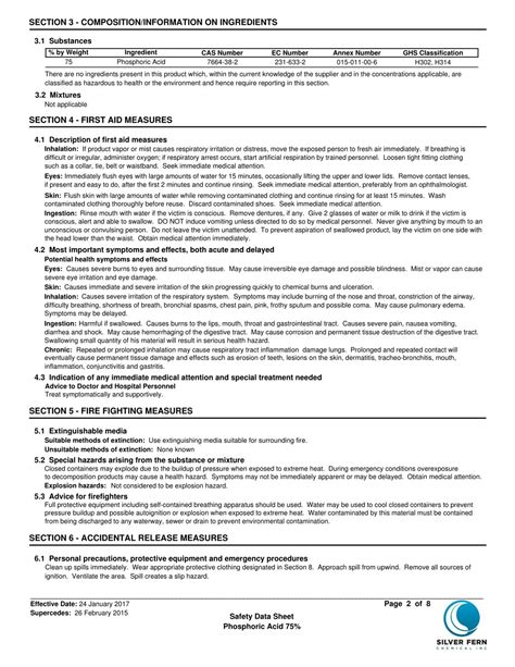 PPT - Material Safety Data Sheet Phosphoric Acid - Phosphoric Acid 75% ...