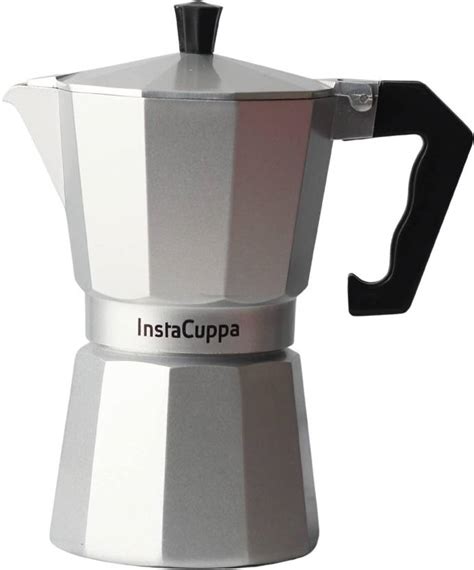 InstaCuppa Classic Stovetop Moka Pot Espresso, Italian Style 3 Cups ...