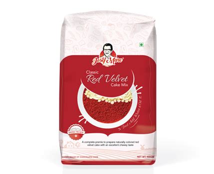 Egg Free Classic Red Velvet Cake Premix, 400gm buy Online in India