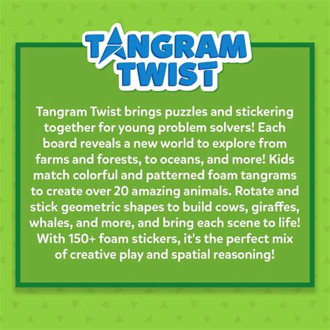 Skillmatics Tangram Twist - Amazing Animals No Mess Sticker Art — Toycra