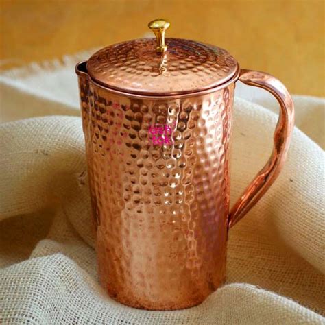 Buy Pure Copper Jug with Water Glasses Set at Wholesale Price – Ashtok