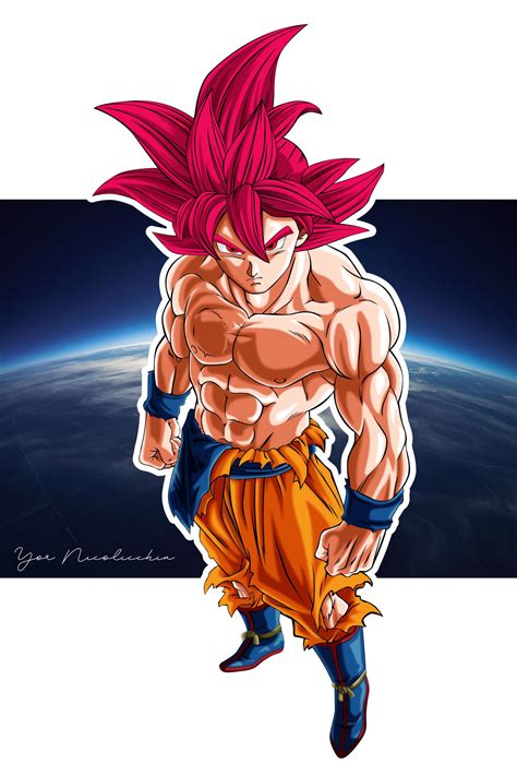 2-Goku-SSJ-God by Yor90 on DeviantArt