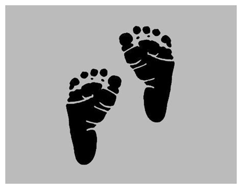 Newborn Baby Feet Stencil Baby Footprints Stencil FAST FREE SHIPPING | eBay