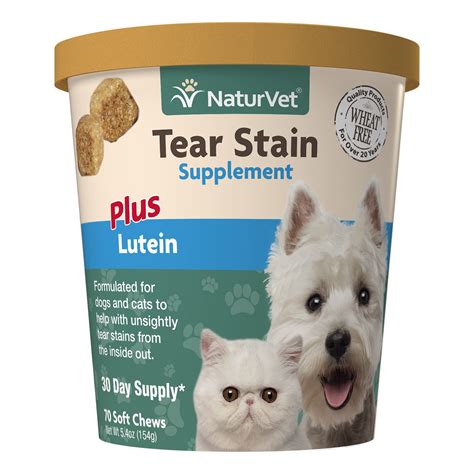 Buy NaturVet – Tear Stain Plus Lutein – Eliminates Unly Tear Stains ...