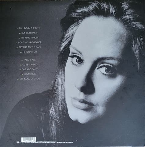 Adele, 21, 2011 on XL Recordings | Goatless