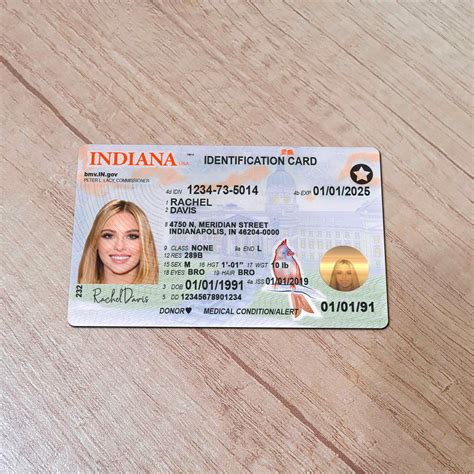 Indiana Driver License PSD Template – PSD Craftify