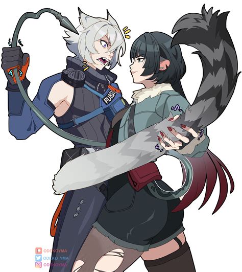 jane doe and seth lowell (zenless zone zero) drawn by odeko_yma | Danbooru