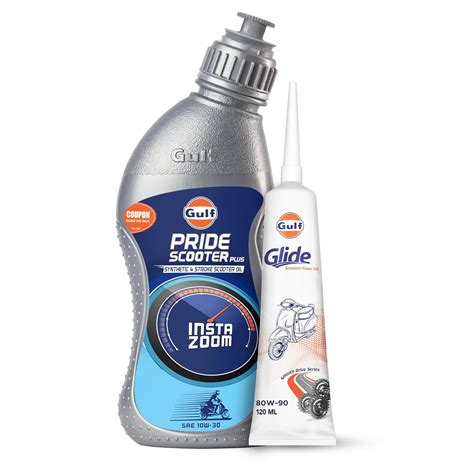 Gulf Pride Scooter Engine Oil(800 mL) + Gear Oil(120 mL) Combo : Amazon ...