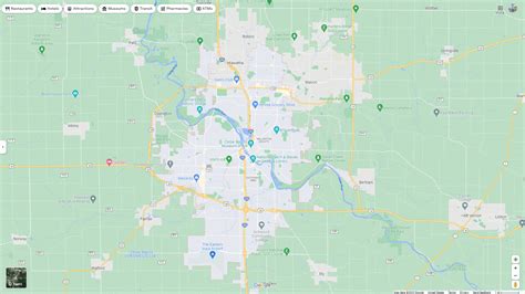 Cedar Rapids iowa Map - United States