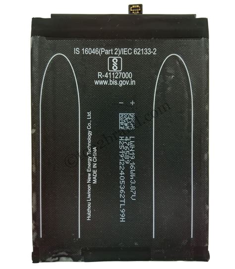 Image result for Redmi Note 9 Pro Max Battery Model Number