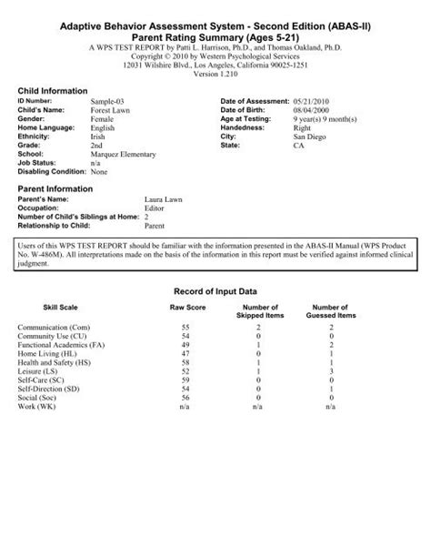 Image result for Adaptive Behavior Assessment