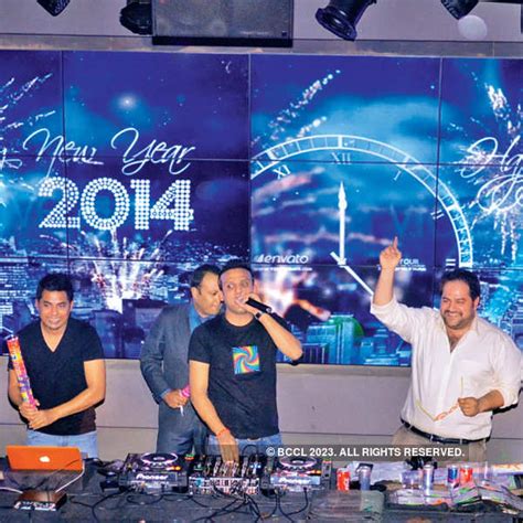 (L-R) DJ Harry, DJ Rony and Ishan Grover during a New Year party at ...