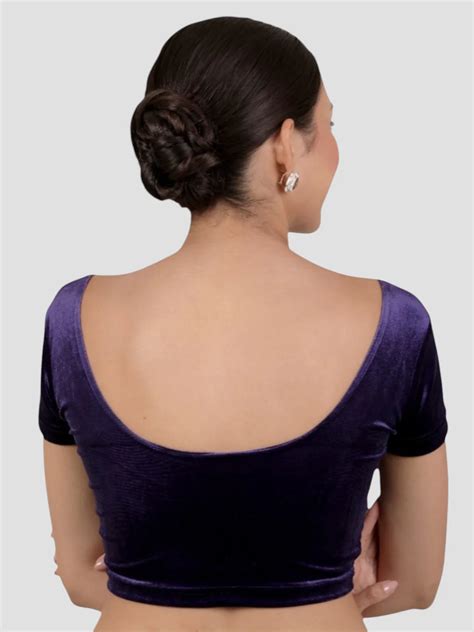 Buy Readymade Plain Saree Blouses Online - Neckbook