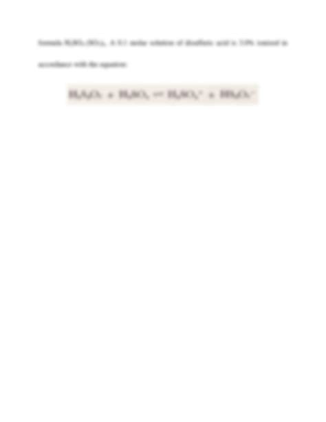SOLUTION: Acid-Base Reactions in Sulfuric Acid (H2SO4) - Studypool