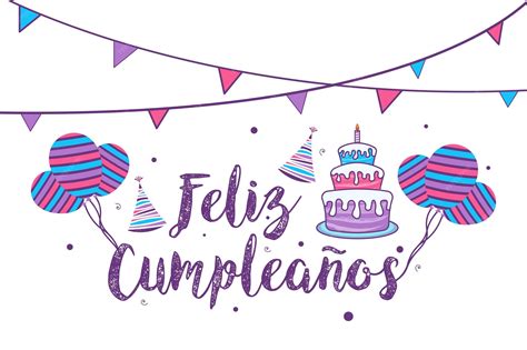 Feliz cumpleaños en letras españolas. vector de letras feliz cumpleanos ...