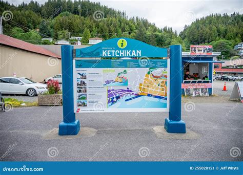 Ketchikan Street Tourist Map Editorial Photo - Image of downtown, ketchikan: 255028121