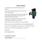 All Minecraft Rules 的图像结果