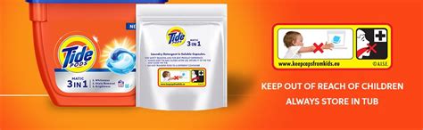 Tide Matic 3in1 PODs Liquid Detergent Pack 32 Count for Both Front Load ...