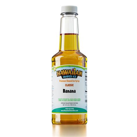Hawaiian Shaved Ice Snow Cone Syrup – Banana Flavor (Pint) – Beauty ...