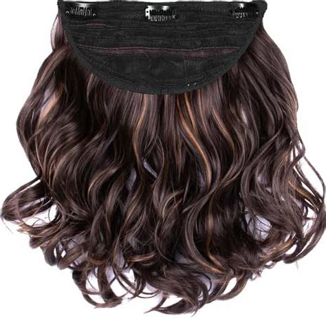 Buy STREAK STREET CLIP-IN 18" FULL-WAVY MIX BROWN HAIR EXTENSIONS ...