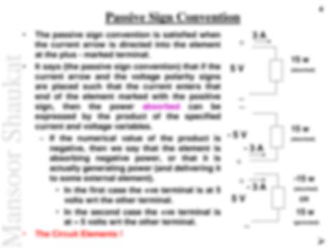 Power Passive Sign Convention at Ross Brown blog