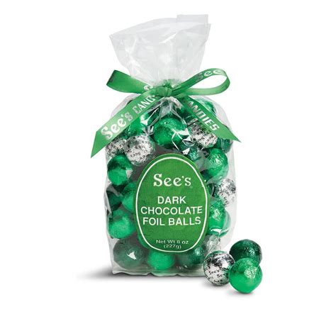 Amazon.com : See's Candies 8 oz Christmas Dark Chocolate Balls ...
