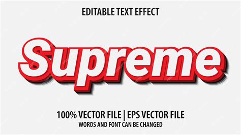Supreme Logo Font