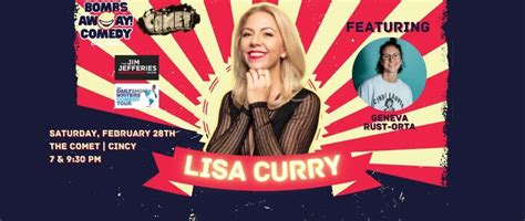 Comedy At The Comet | LISA CURRY, Bombs Away! Comedy, Cincinnati, 28 ...