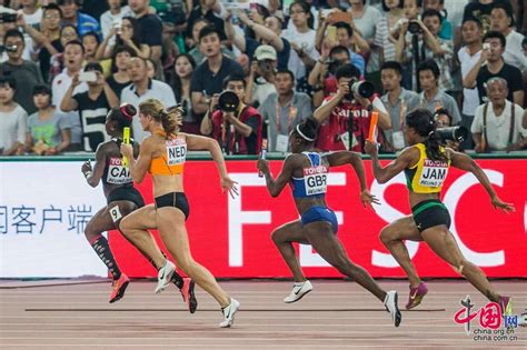 女子4X100米接力：牙买加破世锦赛记录夺冠[组图]_图片中国_中国网