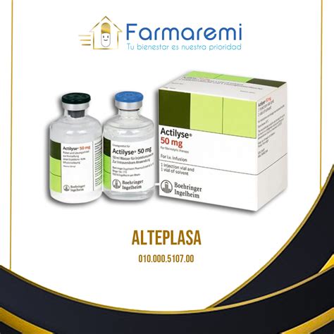 Alteplasa Solución Inyectable 50mg » Farmaremi Medicamentos