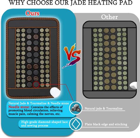 Buy Far Infrared Heating Pad, Natural Jade and 2 Different Tourmaline ...