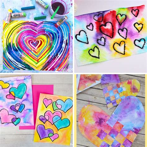 Valentines Art Projects Valentine Heart Art Projects For Kids