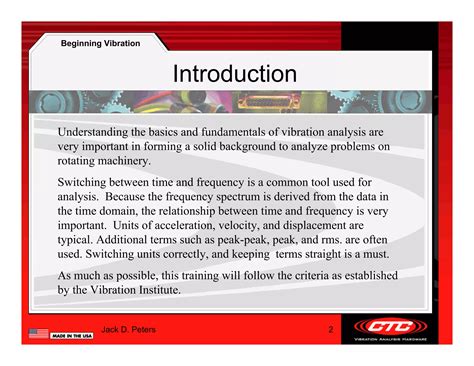 01 beginning vibration analysis | PDF