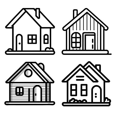 Black And White House Clip Art