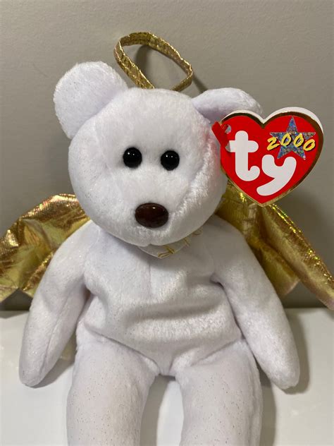 TY Beanie Baby halo 2 the Angel Bear With Gold Wings 8.5 - Etsy