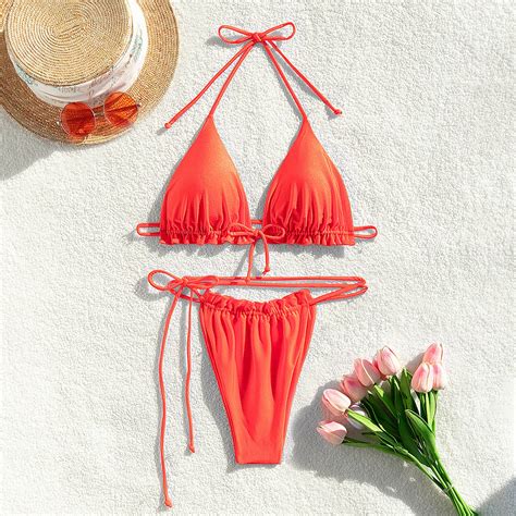Liu Ming Cheap New Products Sexy Push up Bikinis Women Tied String ...