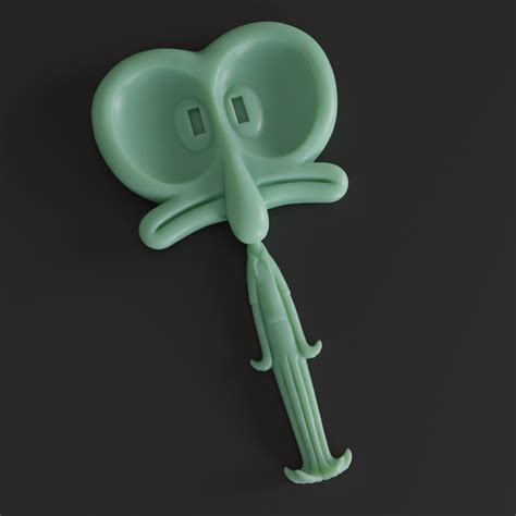 👾 Squidward Flat Squidward・Free STL File for 3D printing・Cults