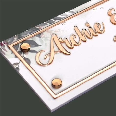 Archie Jennifer Acrylic Name Plate | 13 inch × 5 inch | Weatherproof ...