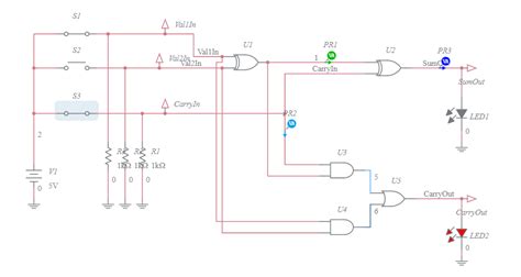 Full Adder Using Multisim 的图像结果