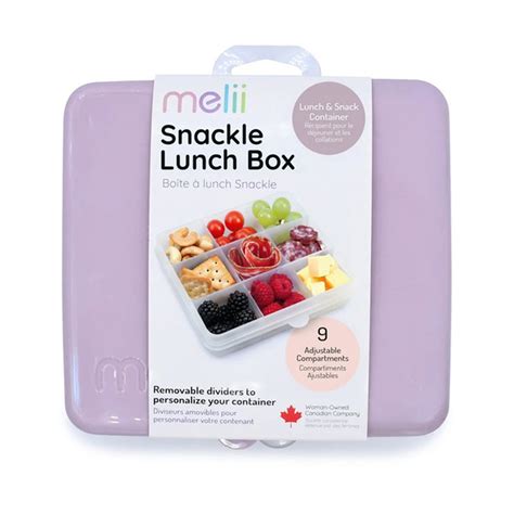 Melii 9-Compartment Snackle Lunch Box - Purple (1 each) Delivery or Pickup Near Me - Instacart